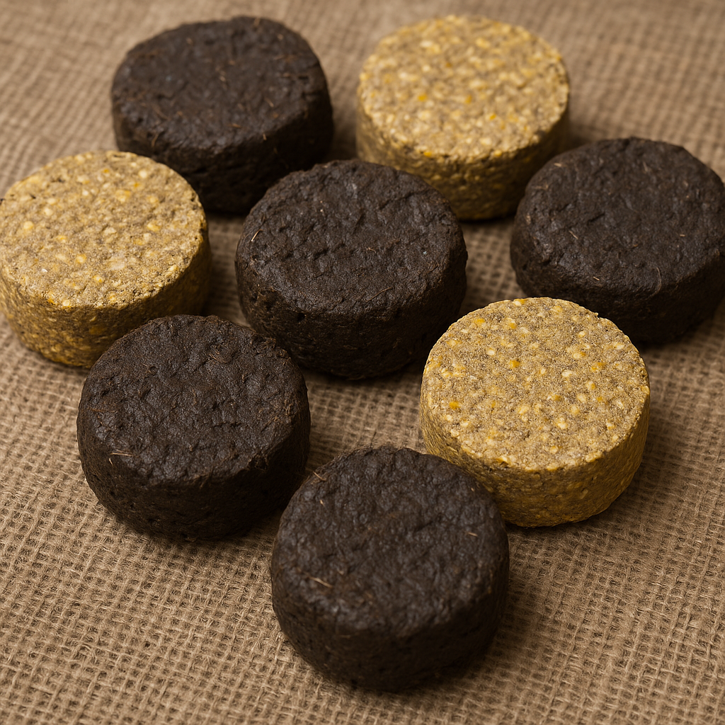 Make charcoal from cow dung and maize cobs